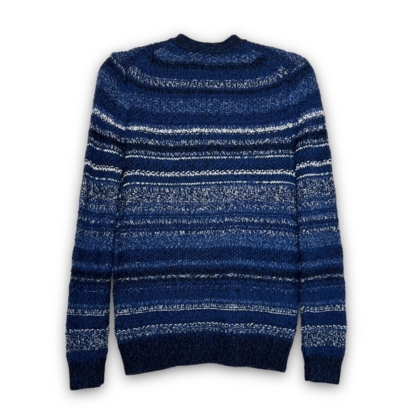 NWT POLO RALPH LAUREN Wool Linen Stripe Knit V-Neck Academia Grandpa Cardigan XS - Picture 4 of 8